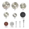 60 pezzi HSS Mini set di lame per sega circolare in resina disco da taglio per legno disco diamantato in metallo lama per sega utensili elettrici per trapano Dremel