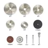 60st HSS Mini Circular Saw Blade Set Harts Cut-Off Wood Cutting Dish Diamond Metal Saw Blad Power Tools for Dremel Drill