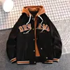 Mens Jackets High Quality Varsity Baseball Uniform Autumn Trendy Brand Allmatch Student Hooded Plus Size Coats Women 230131