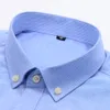 Mens Casual Shirts Mens Oxford Short Sleeve Summer Casual Shirts Single Pocket Comfortable Standardfit Buttondown Plaid Striped Cotton Shirt 230224