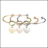 Braccialetti da sposa Bracciale con nodo in acciaio inossidabile Bracciale in oro rosa color argento Bracciale con ciondolo a cuore Braccialetti d'amore in grado di incidere il nome della damigella d'onore Dro Otnaf