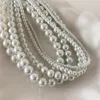 Ailodo Elegante Perle Halskette Für Frauen Koreanische Vintage Party Hochzeit Aussage Collier Femme Mode Schmuck Mädchen