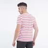 Męskie koszulki Liseaven Mass Men o szyja T-shirt w paski z krótkim rękawem 2017 Summer okrągły szyi