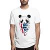 Erkek Tişörtleri Senden nefret ediyorum panda yüzü kısa kollu tişört yaz üstleri moda tees