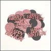 Party Decoratie 1 Tag Rosegold Gold 30 40 50 60 -jarige confetti Happy Birthday Anniversary ADT TABEL STATTERVOORDELING DRAP