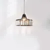 Lampy wiszące nowoczesne światła LED Kryształ kreatywny czarny złoty e27 wisząca lampa do jadalni kuchennej lamparas lamparas 110-240vpendan