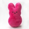 Sublimation Easter Bunny Peeps Party Supplies peeps plush Bunny Rabbit Dolls Simulation Stuffed Animal for kids Gift Soft Pillow