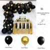 Party Decoration Pearlized Gold And Black Balloon Arch Garland 2023 Year Latex Ballons For 40th 50th Birthday