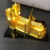 Blocks 3D Metal Puzzle Wysoka jakość Notre Dame de Paris Model Dorosły Trudny budynek DIY Puzzles Toys 230131