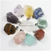 Charmes Pierre Naturelle Minerai Quartz Druzy Cristal Reiki Irregar Pendentif Rugueux Diy Mode Fabrication De Bijoux Accessoires Drop Delive Dhgarden Dh639