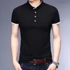 T-shirts masculins Liseaven T-shirt masculin MandaT Mandarin Collar T-shirts Tops Tees à manches courtes t-shirts homme marque de coton Y2302