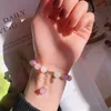 Strand Beaded Strands Natural Lavender DIY Pink And Purple Color Contrast Small Fresh Style Bracelet Inte22