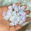 Stone 20Mmx6Mm Heart Statue Carved Decoration Glass Opal Gift Room Ornament Decor Drop Delivery Jewelry Dhgarden Dhscz