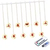 Strings LED Chinese String Light Lamp Hanging Warm White Lighting Remote Control For Yard Porch Bar Indoor Decor