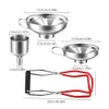 Autres outils de cuisine Entonnoir peut soulever des pinces Set Canning Trémies Filtre Jar Lifter avec poignée Mason Glass Tool 230201