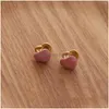 Oreille Manchette Bijoux De Mode Mignon Rose Coeur Boucles D'oreilles S925 Sier Post Plaqué Or Conception Unique Clip Goujon Drop Delivery Dh4Rg