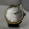 Wristwatches 40mm Golden Case Silver Dial Sapphire Glass MIYOTA 8205 Automatic Movement Men's Watch -CA11