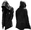 Men's Hoodies Men Black Fashion Casual Trend Halloween Spring And Autumn Long Sleeve Loose Hooded Cloak Simple Pocket Drawstring Coat