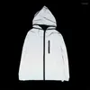 Men's Jackets 2023 Spring Men Jacket Casual Hiphop Windbreaker Reflective Hooded And Women Lovers Coat Fluorescent Clothing