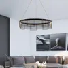 Lampes suspendues IWP Nordic Lampe en verre noir Lustre de luxe LED Lampes suspendues Lumière principale ronde pour chambre Salon Salle à manger Cuisine