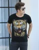 Camisetas masculinas Moda M-3xl Camisa masculina Homem casual Cool Outwear Tshirt Algodão Active Handsome Hip Hop