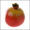 パーティーデコレーションリアルのようなシミュレーション人工ザクロの偽の果物ディスパリホーム装飾ドロップデリバリーガーデンフェスティブ用品イベントDHMHP