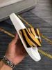 AAA Designer Slides Pantofole da uomo Borsa fiori in fiore stampa in pelle Web Scarpe nere Moda sandali estivi di lusso sneakers da spiaggia TAGLIA 35-46 mkjk00001
