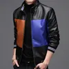 Gilet da uomo Giacca da uomo 2023 Giacche in pelle autunno inverno per uomo Abbigliamento Moto maniche lunghe Cappotto Moda stile coreano