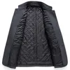 Jaqueta de inverno da moda de lã masculina m Double Collar TRCH Casaco grosso Ms Coats Business Casual sobretudo 230201