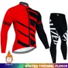 Radfahren Jersey Sets Bike Winter Thermal Fleece Langarm Fahrrad Kleidung MTB Tragen Maillot Ropa Ciclismo 221201