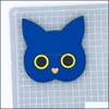 Party Favor Large Creative Diy Soft Glue Cartoon Cat Head Jewelry Mobile Phone Shell Hairpin Headdress Hole Shoe Material Drop Deliv Dhsfw