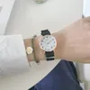 Polshorloges retro kwarts waterdichte horloge voor damesmode roestvrijstalen wijzerplaat casual armbandstof pols vrouwen