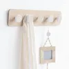Крюки Творческая деревянная одежда вешалка с северной стеной на стене подвесная стойка для хранения/пальто дома декоративные
