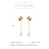 Boucles d'oreilles pendantes en laiton acrylique pour femmes, romantique, goutte de fleur, oiseau, Vintage, classique, conception d'échantillon, accessoire de bijoux, vente en gros