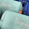 Bolsas de cosméticos estojos bolsa de maquiagem de viagem personalizada bordada bolsa de cosméticos organizadora à prova d'água bolsa de maquiagem feita sob medida para mulheres 230201