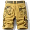 Herren-Shorts, Sommer, Camouflage, taktische Cargo-Shorts, Herren, Baumwolle, beiläufig, lose Shorts, Herren-Markenkleidung, bequeme Camo-Männer-Cargo-Shorts, G230131