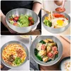 Bowls Bowl Salad Stainless Steel Serving Rice Ramen Metal Korean Soup Noodle Mixing Cereal Kitchen Fruit Dessert Large Tableware