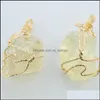 Pendentif Colliers Jolie Nature Pierre Pendentifs Améthyste Quartz Rose Cristal Blanc Citron Fluorite Charmes Pour Collier Drop Delivery Je Dhfbg