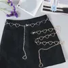 Cinturones de moda cinturón de cadena de moda dulce elegante corazón/hoja/círculo colgante cintura verano playa Jeans cuerpo joyería para mujeres niñas