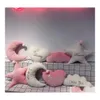 Cuscino/Cuscino decorativo Decorazioni per la camera dei bambini Stella Luna Divano Ricamo Cuscino del sedile Letto Decorativo Bianco Rosa Cuore Corona morbida Dh0950 T Dhhbb