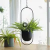 Vasos Metal Flower Basket Decor Pote ative vaso de jardim de plantas penduradas para plantas 230201