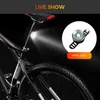 S Bike Waterproof LED USB Charg Säkerhet VARNING CYCKNING Färgglada bakljus Bakre bakljus Lamplampan 0202