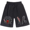 Herren Shorts Herren -Shorts Anime Man Frau lässige losen Strand Baumwolle Kurzhose 022023H