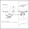 Charm Bracelets Transmit Love 3Pcs/Lot Bracelet For Woman Natural Stone Crystal Rice Beads Woven With Heart Shape Jewelry Gifts Drop Otzpx