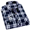 Hommes chemises décontractées de haute qualité doux confortable hommes automne printemps hiver à manches longues mode flanelle Plaid mâle Camisas 230202