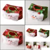 Tissue Boxes Napkins Christmas Box Er Cute Case Paper Towel Holder For Office Kitchen Living Room Tsh Shop Drop Delivery Home Gard Dhpts