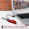 s 2 Stücke USB Aufladbare Fahrrad Radfahren 4 Modi LED Vorne Hinten Rücklicht Outdoor Sport Fahrrad Licht 0202