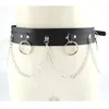 Belts Women Adjustable Chain Belt Sexy Trendy Vintage Punk Hip-hop With Choker Leather Waist For Female Cosplay