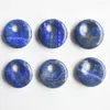 Pendant Necklaces High Quality Natural Lapis Lazuli Gogo Donut Charm Beads For Jewelry Accessories Making Wholesale 6pcs/lot