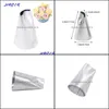 Baking Pastry Tools Rose Stainless Steel Flower Petal Diy Icing Pi Tips Cupcake Cake Cream Nozzle Decorating Drop Delivery Home Ga Dhybd